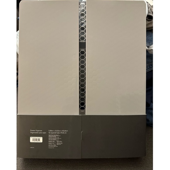 13"x16" Hexa 6-Divider Expandable Silverware Tray (Expands up to 23.25") Clear - Picture 6 of 8